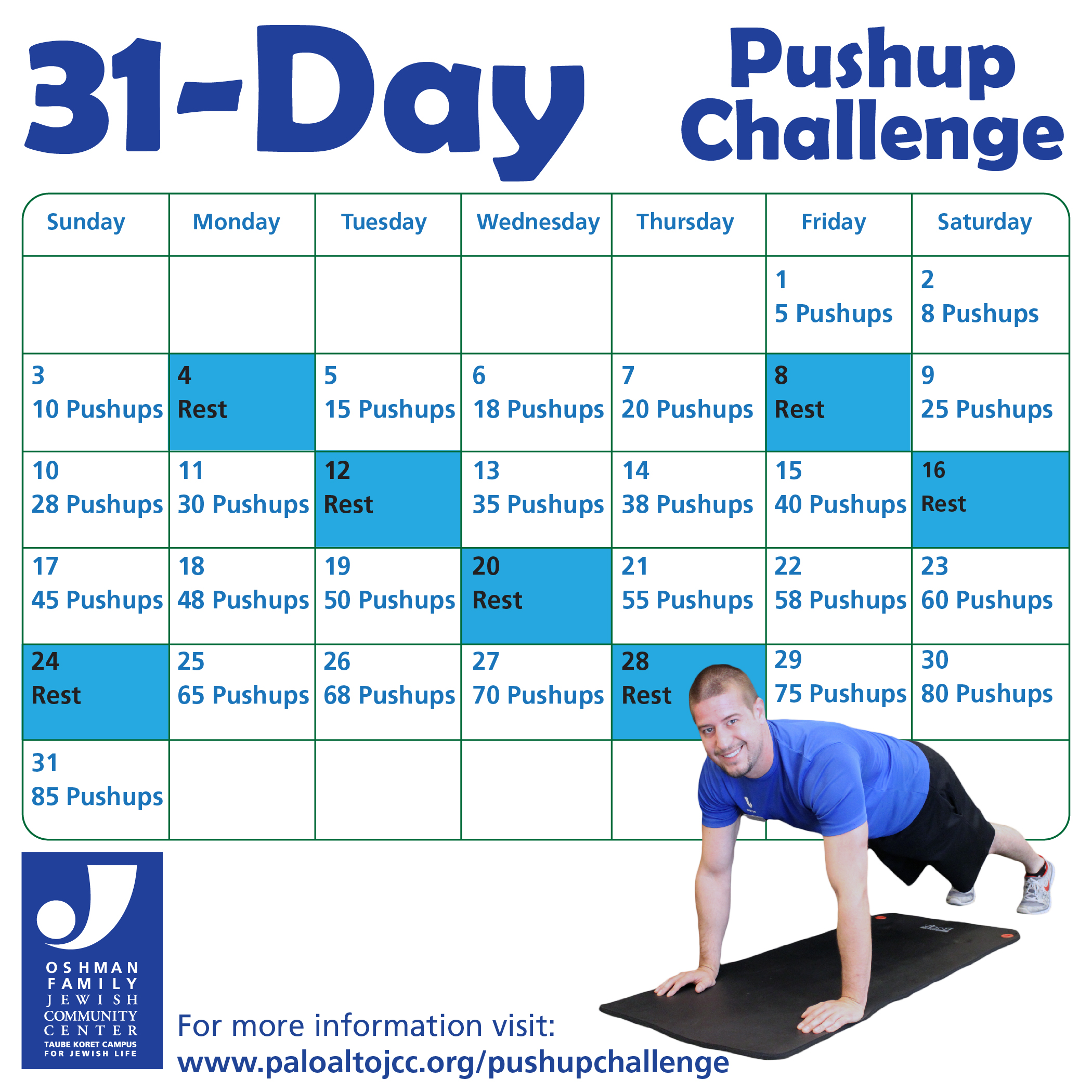 Push It! 31-Day Pushup Challenge