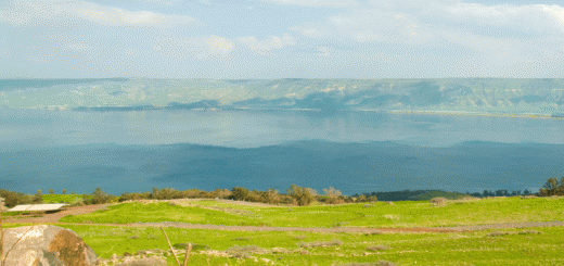 Sea of Galilee view from west to east