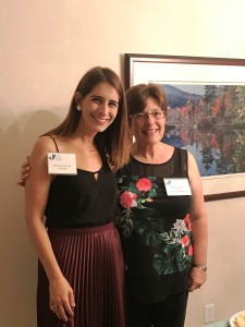 Co-chairs of our upcoming giving circle, preschool parent Rebecca Shomair and OFJCC Board Member Maddy Chaleff. 